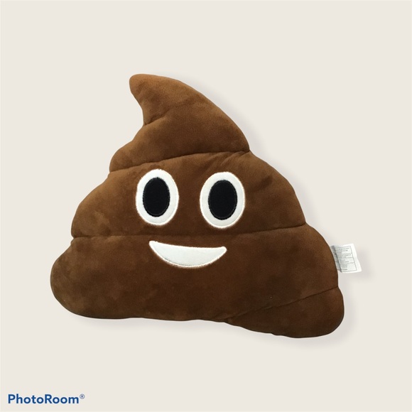 Brown Stuffed Poop Emoji Plush Toy - Picture 1 of 4